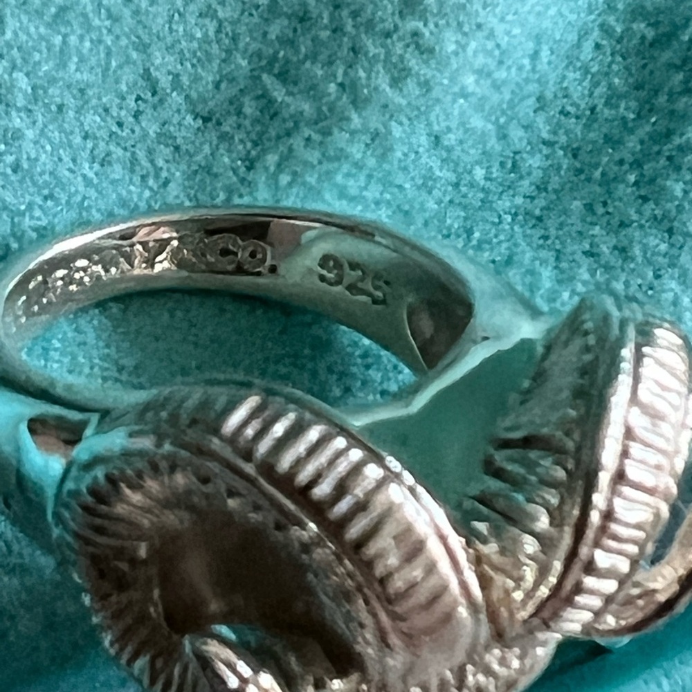 🌸🌸 Authentic Tiffany & Co. RARE Ram Head Knocker Ring - Picture 7 of 16